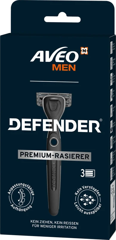 AVEO MEN Defender Premium-Rasierer Verpackung